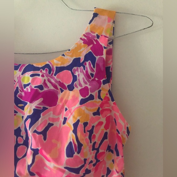 Lilly Pulitzer Courtney Mini Dress in Brilliant Blue Catch And Release Size 4 - Picture 6 of 16